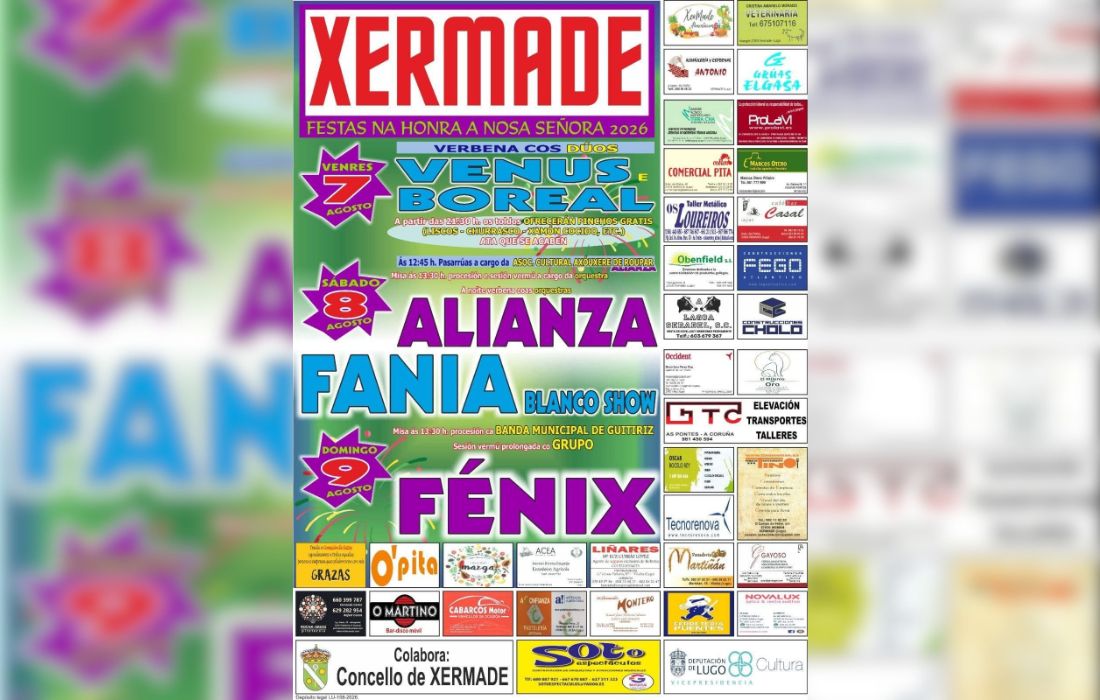 XERMADE festas agosto
