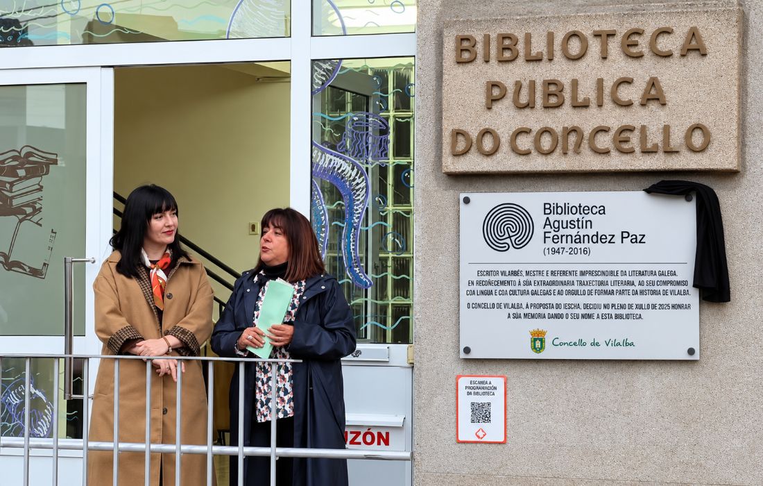 VILALBA placa biblioteca agustín