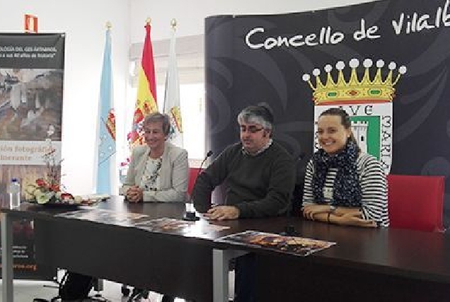 Flor Rey, Eduardo Ramil e Sandra Vázquez presentaron en Vilalba a mostra dos 50 anos do GES Ártabros.
