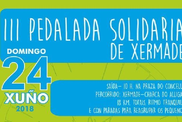 cartel  PEDALADA SOLIDARIA 2018