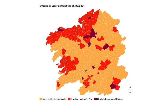 mapa galicia alertas