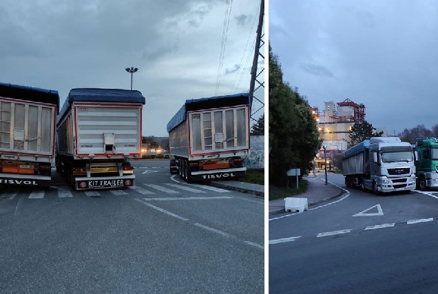 bloqueo camions endesa