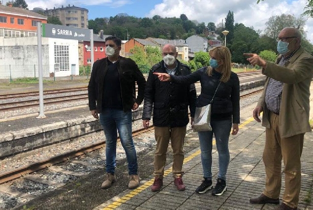 psoe visita paso elevado o mazoiro sarria