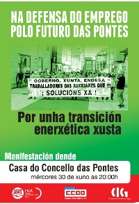 MANIFESTACION FUTURO EMPREGO AS PONTES