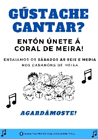 cartel coral de meira