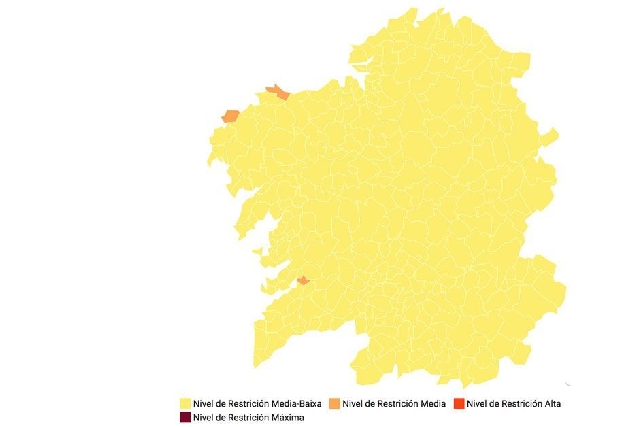 mapa galicia restricions