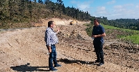 obras ampliacion estrada DP 1802 ao seu paso por Goente A Faeira e San Pedro de Eume