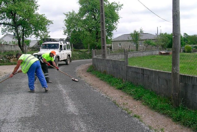 obras pavimentacion aglomerado friol estradas