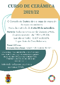 Cartel curso de cerámica