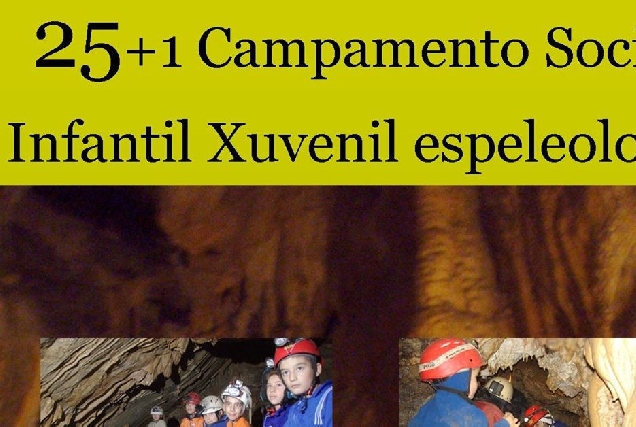 cartel campamento espeleoloxia portada