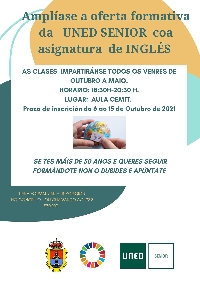 cartel guitiriz clases ingles uned senior