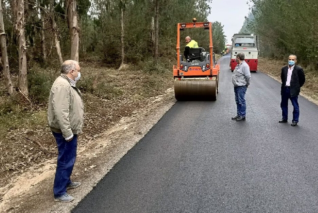 obras estrada colexio roman vilalba