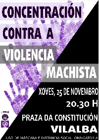 concentracion violencia machistas feministas vilalba