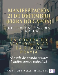 cartel manifestacion feira do capon