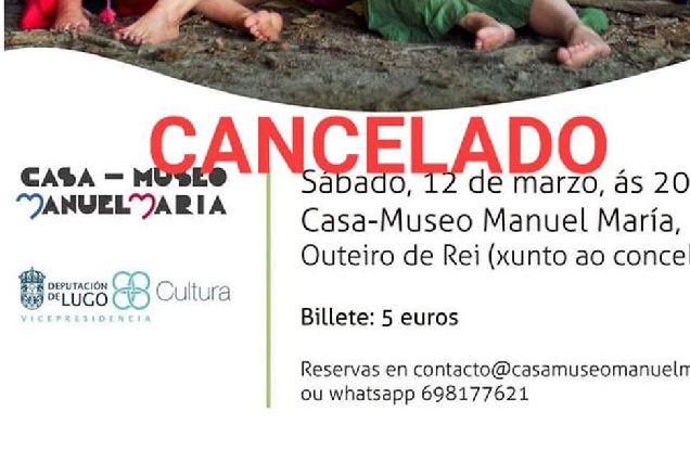 cancelado concerto manuel maria