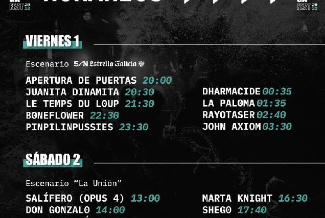 horario esmorga fest