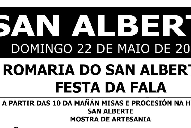 CARTEL FESTA DA FALA ROMERIA SAN ALBERTE PORTADA