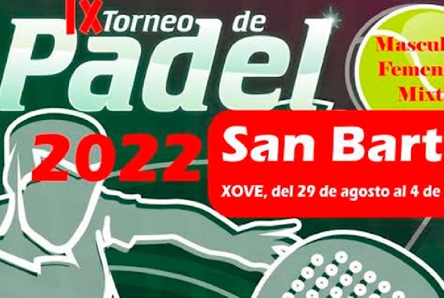 IX torneo padel san bartolo xove 1