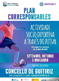 plan corresponsables futbol sala futgal cartaz