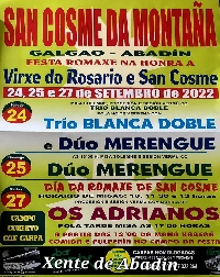 san cosme da montana festas abadin