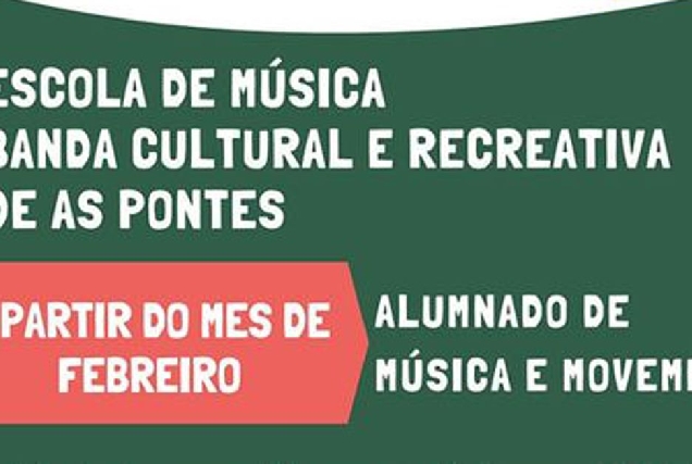 matricula banda escola de musica as pontes portada