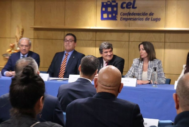 encontro con empresarios no que estivo o ministro de Inclusion