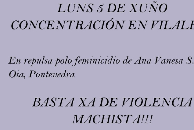 CONCENTRACION MACHISTA OIA VILALBA PORTADA