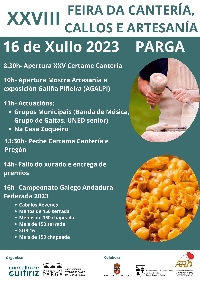 feira callos canteria guitiriz cartaz