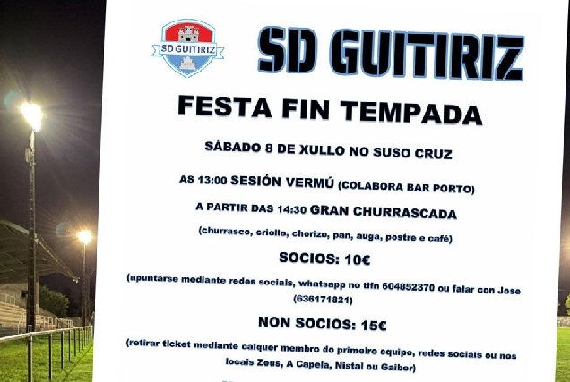 festa final de tempada suso cruz guitiriz portada