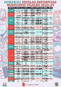 HORARIOS ESCOLAS DEPORTIVAS 2023 vilalba