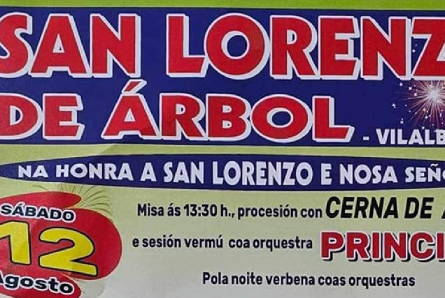 San Lorenzo Arbol festas vilalaba