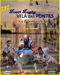 beach rugby as pontes cartaz