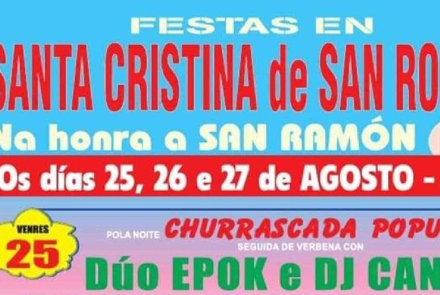 festas santra cristina e san roman lugo portada