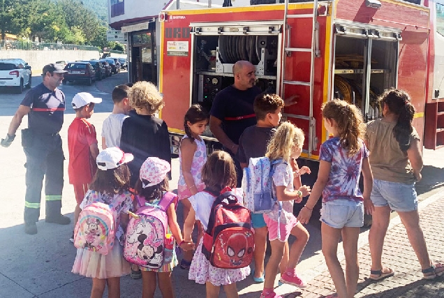 visita nenos campamento quiroga