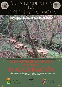 inauguracion area recreativa orrea cartel