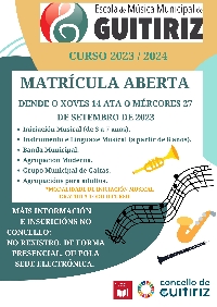 matricula escola de musica guitiriz