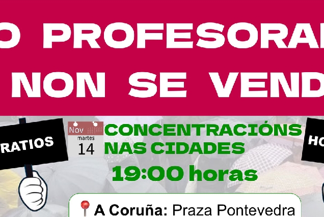 concentracion profesores e mestres xunta lugo portada