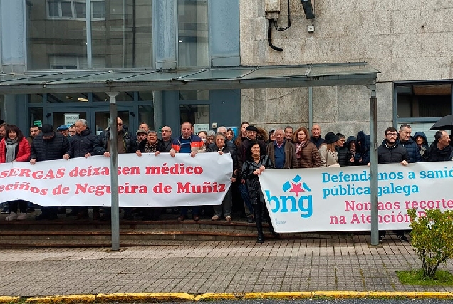 BNG fonsagrada negueira manifestacion centro saude 22 xaneiro 2024