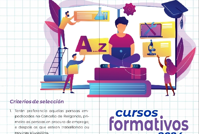 Cartel dos Cursos Formativos de Bergondo