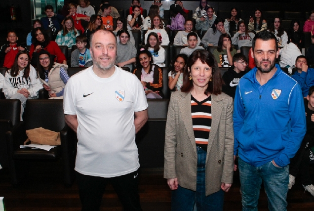 Imaxe da primeira xornada do obradoiro “Pasado, presente e futuro do fútbol feminino”