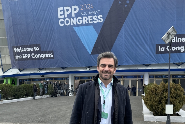 Imaxe de Diego Calvo, no Congreso Europeo do Partido popular