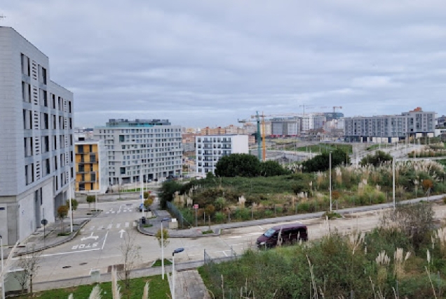 Imaxe do barrio de Xuxán na Coruña