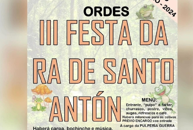 Imaxe do cartel da Festa da Ra de Santo Antón