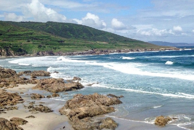 Imaxe da costa de Caión