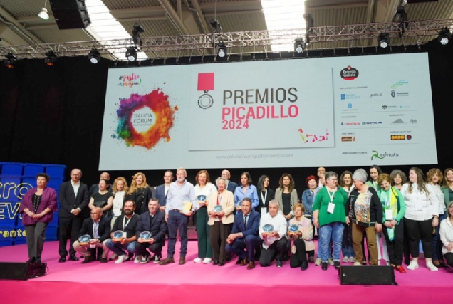 Imaxe da entrega dos Premios Picadillo 2024 no Galicia Fórum Gastronómico