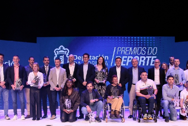 Imaxe da gala dos premios do deporte da Deputación da Coruña