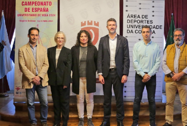 Imaxe da presentación do campionato de vela organizado pola UDC