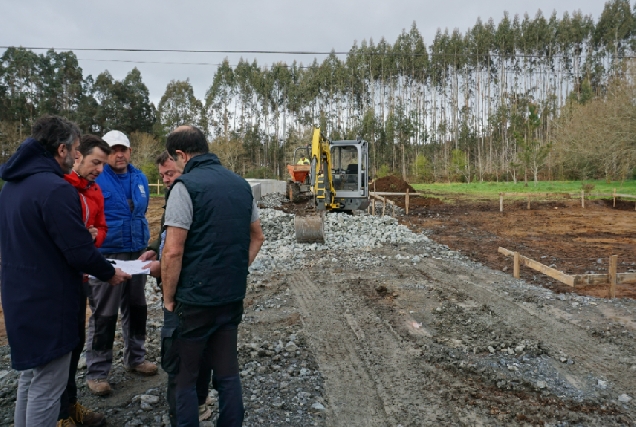 Imaxe das obras do novo punto limpo de Vilasantar