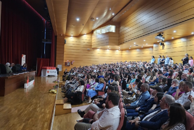 Imaxe do acto de graduación de FP de Cruz Roja na Coruña