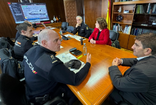 Imaxe do simulacro del exercicio MARSEC da Armada na Coruña